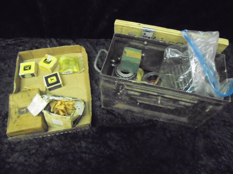 Lot - John Deere & Misc Bearings in Ammo Box