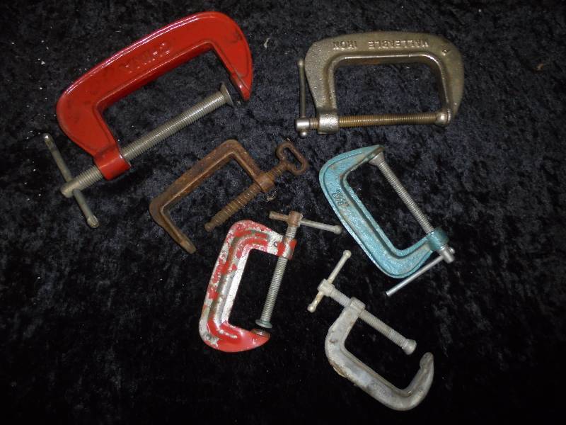 Lot - Misc C-Clamps, Asst Sizes