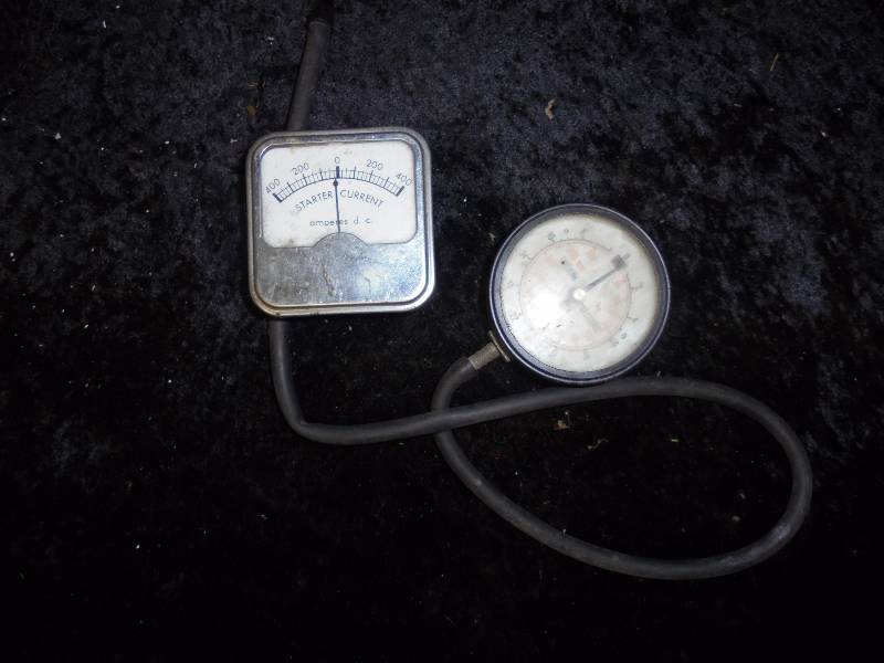 Vacuum Pressure Tester & Starter Current Amp Gauge