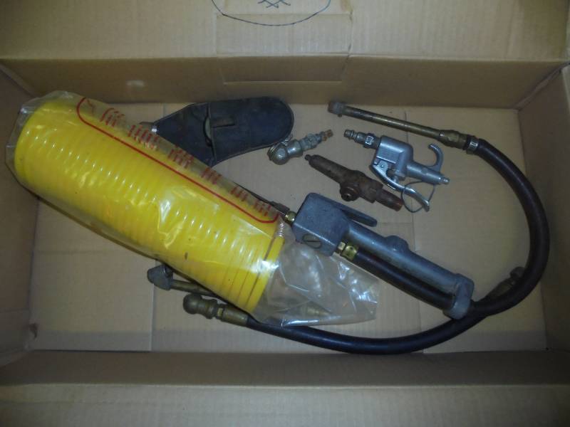 Air Hose, Tire Gauge,