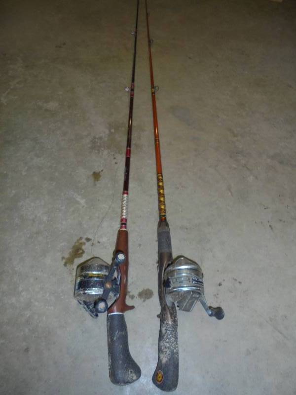 Lot - Classic Fishing Poles with Zebco Classic Reels