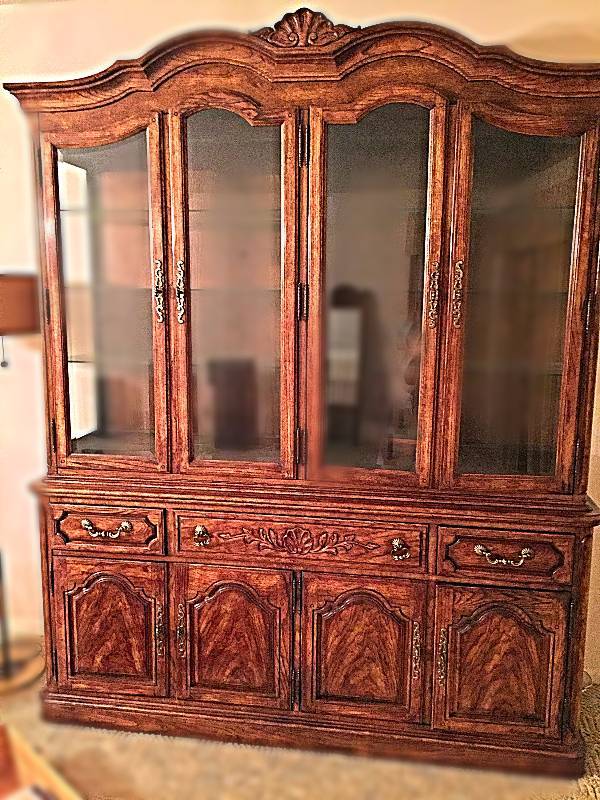 lot 11 image: Gabberts from the Galleria, Solid wood China Cabinet
