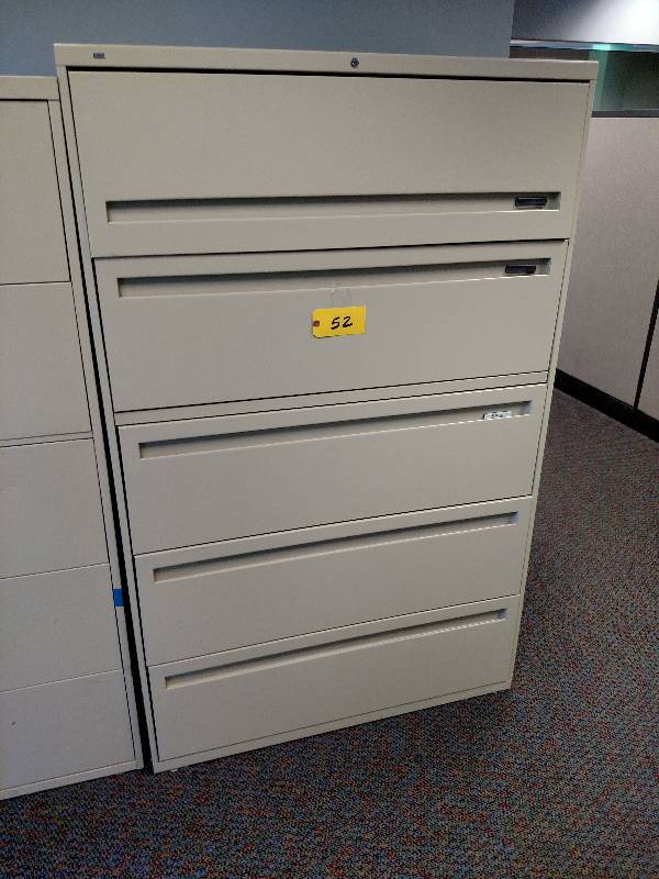 Hon 5 Drawer Lateral File, 42 x 19 ...