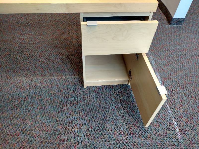 Wood Desk, 55 x 25.5...