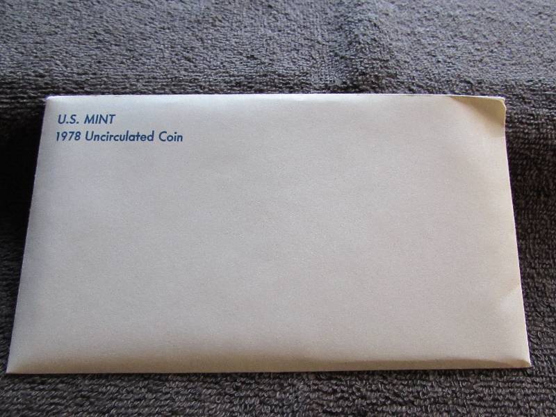 1978 US MINT UNCIRCULATED COIN SET, 12 COINS P& D