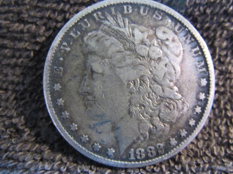 1882 MORGAN SILVER DOLLAR, 90% SILVER COIN
