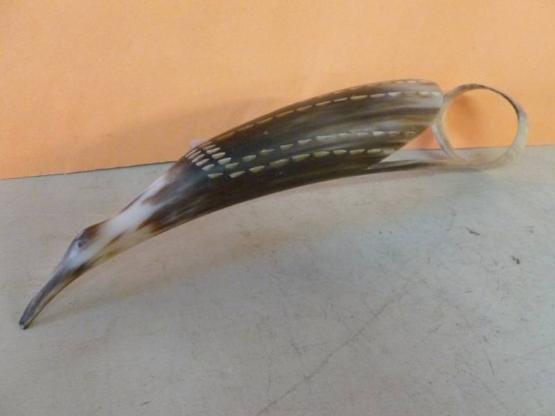 Carved Steer Horn