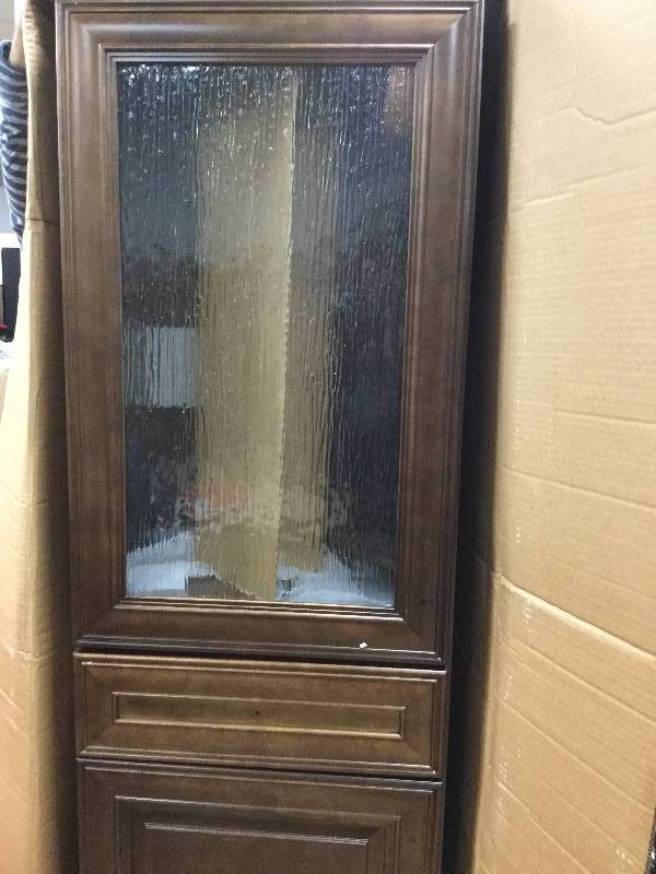 Home Decorators Albright 21 in. W Linen Storage Cabinet in Winter Gray Never used stock and actual pictures used to display item