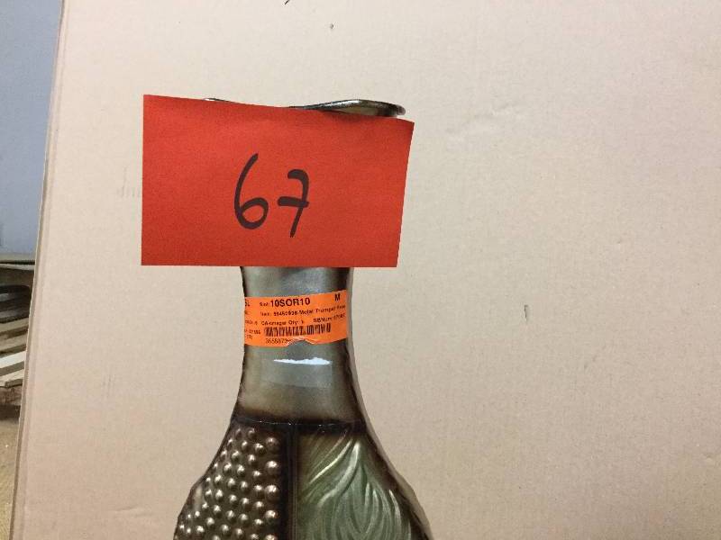 Metal Trumpet Vase