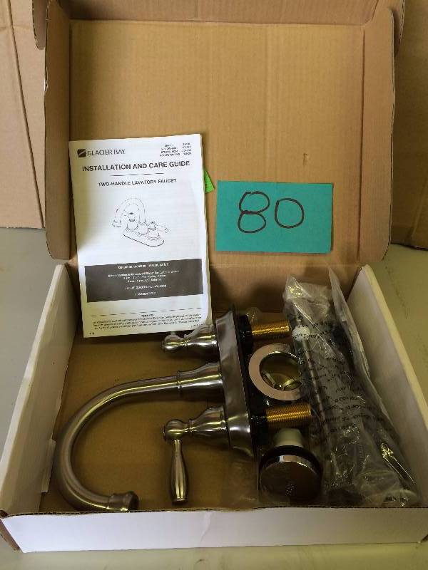 Glacier Bay Mandouri 4 in. Centerset 2-Handle High-Arc Bathroom Faucet in Chrome