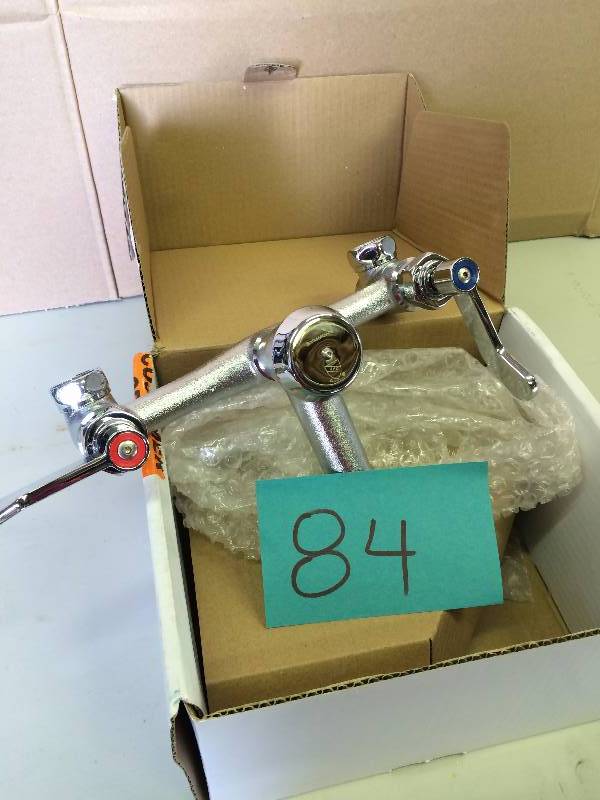 Symmons Symmetrix Double Handle Wall Mounted Low Arc Service Sink Fauce