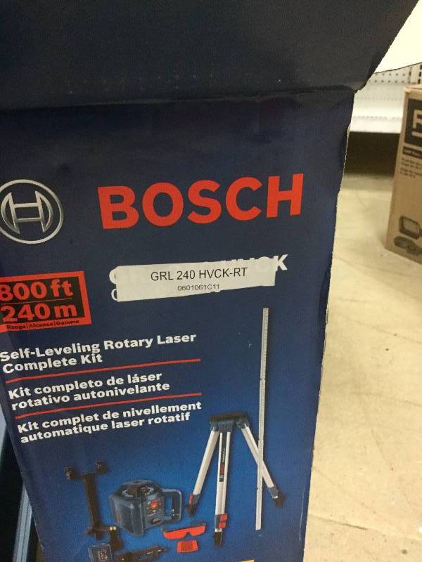 Bosch 800 Ft Self Leveling Rotary Laser Level Kit Never Used