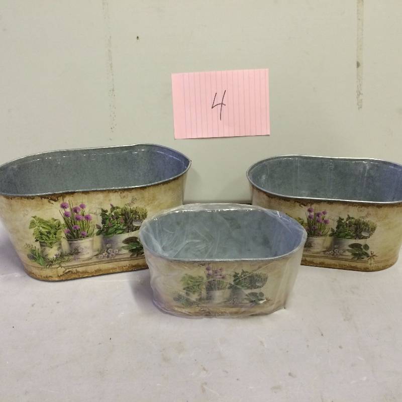 Set of 3 Decorative Tins