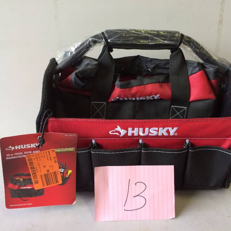 Husky 15 in Tool Tote and Parachute never used