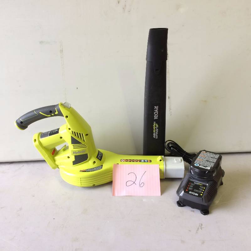 Ryobi One 18V Lithium  Hybrid Leaf Bloer in like new condition