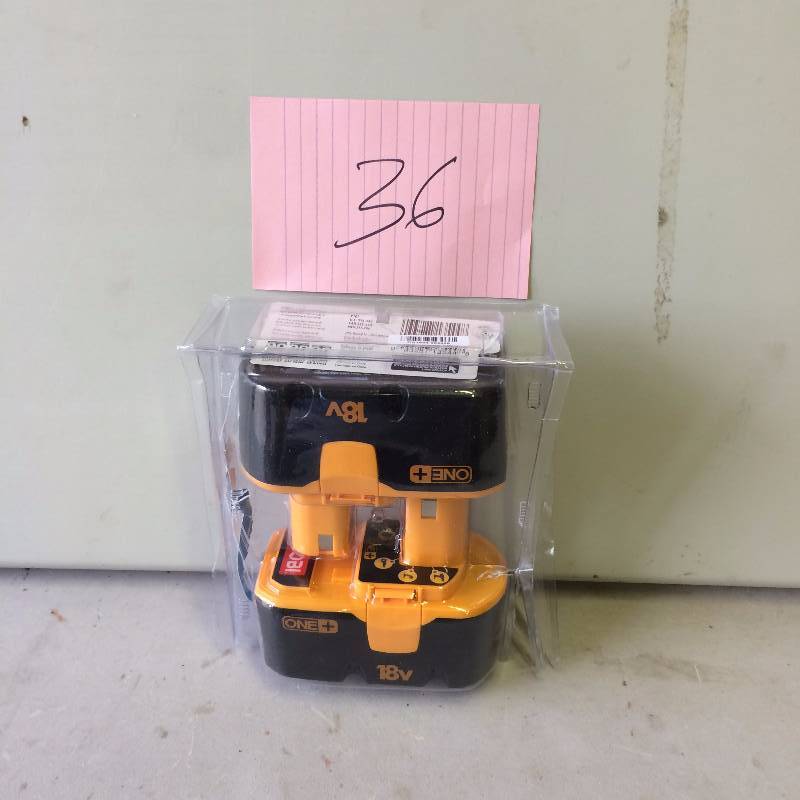 Lot of 2 Ryobi 18 Volt Lithium Batteries