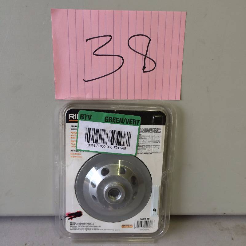 Ridgid 4 Diamond Cup Wheel