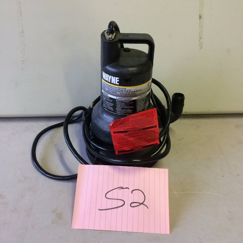 Wayne Utility Pump 12 HP 2500 Gallons Per Hour