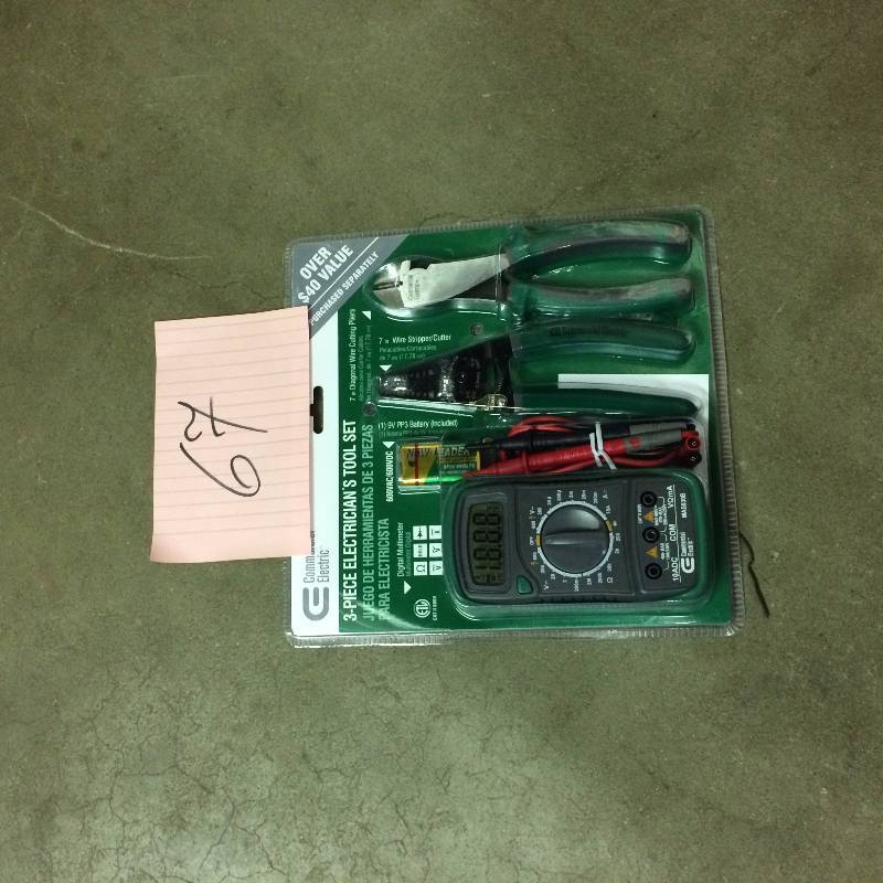 Commercial Electric 3 Pc Electrician Tool Set