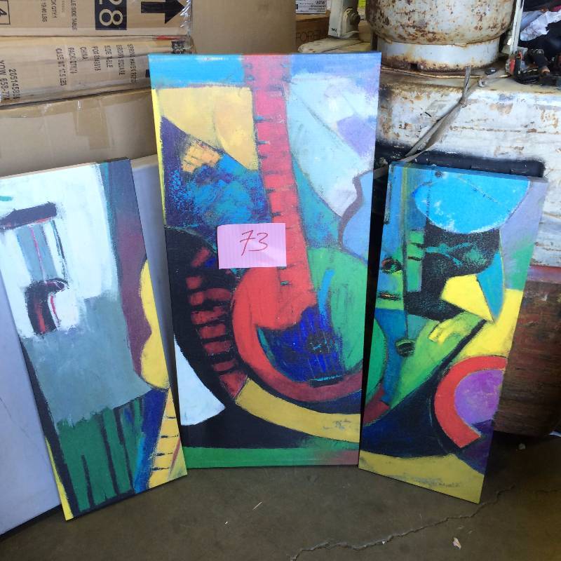 Boyer Strings Multi Panel Canvas Art Set  new in box stock photos used