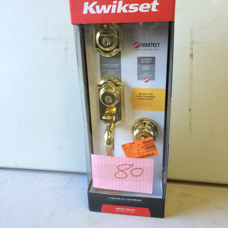 Kwikset Montara Handleset With Juno Entry Knob Featuring Smartkey never used
