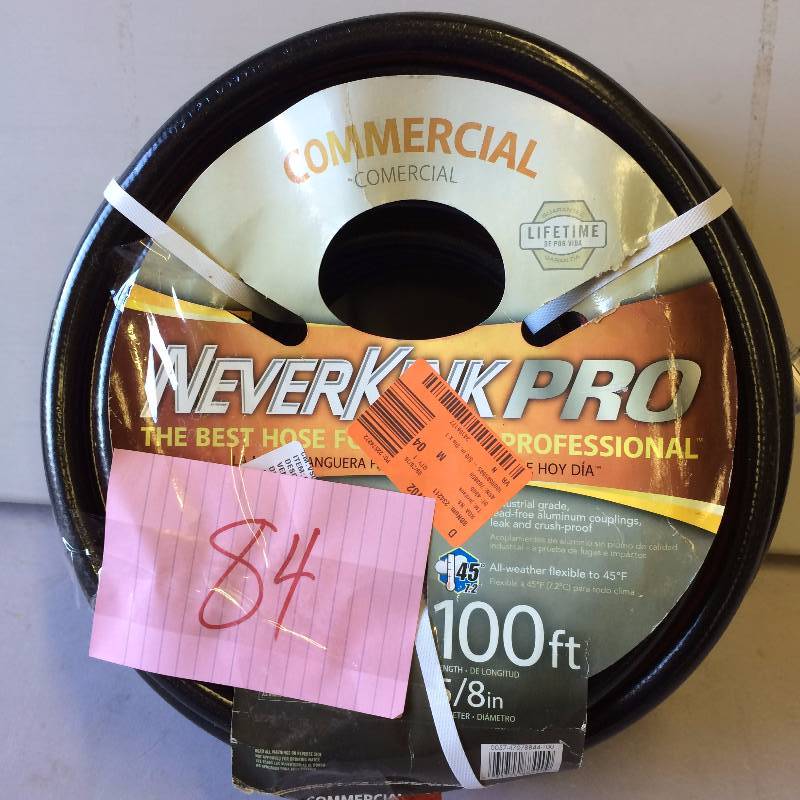 Neverkink PRO Watering Equipment 58 in. dia. x 100 ft. Commercial-Duty Water Hose New