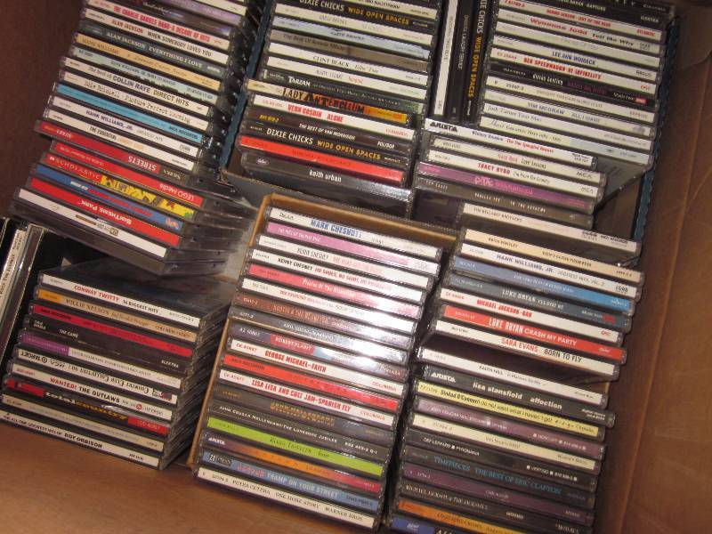 lot 17 image: CDs and CD player