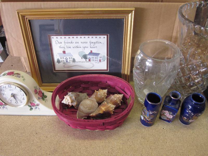 lot 22 image: Dart Board, folding chairs, and Misc Household
