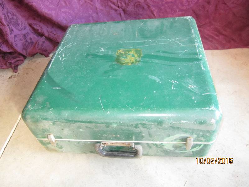 lot 34 image: Fiberglass suitcase...