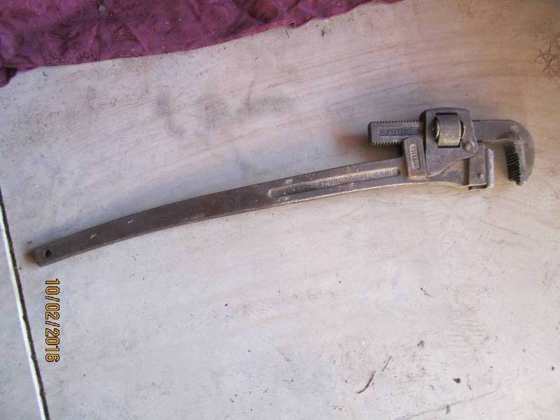 lot 57 image: Large pipe wrench...
