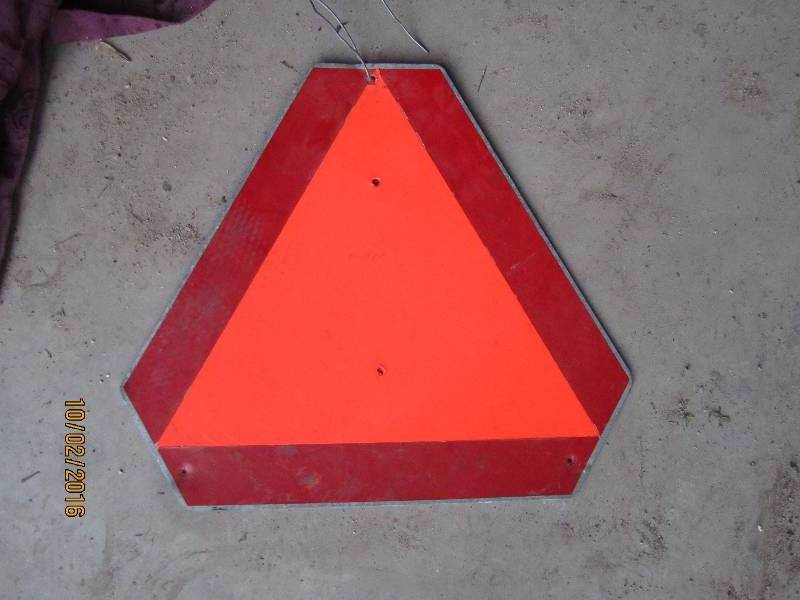 lot 117 image: Slow Moving vehicle sign...