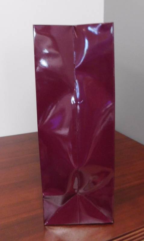 Glossy Maroon Shopping Bags - 16 x 4.75 x 13
