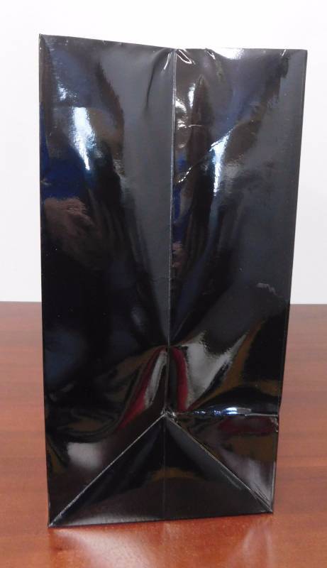 Glossy Black Shopping Bags - 16 x 6 x 12