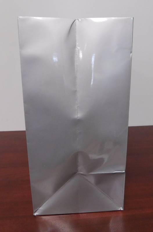Glossy Platinum Shopping Bags - 16 x 6 x 12