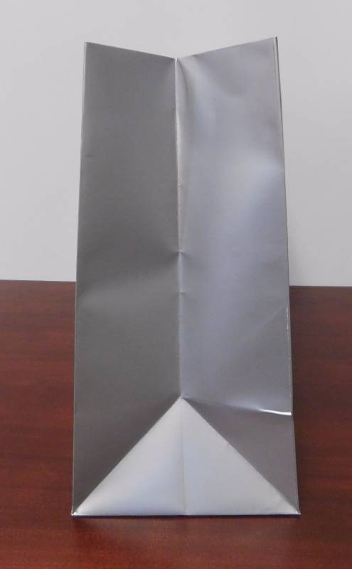 Matte Platinum Shopping Bags - 16 x 6 x 12