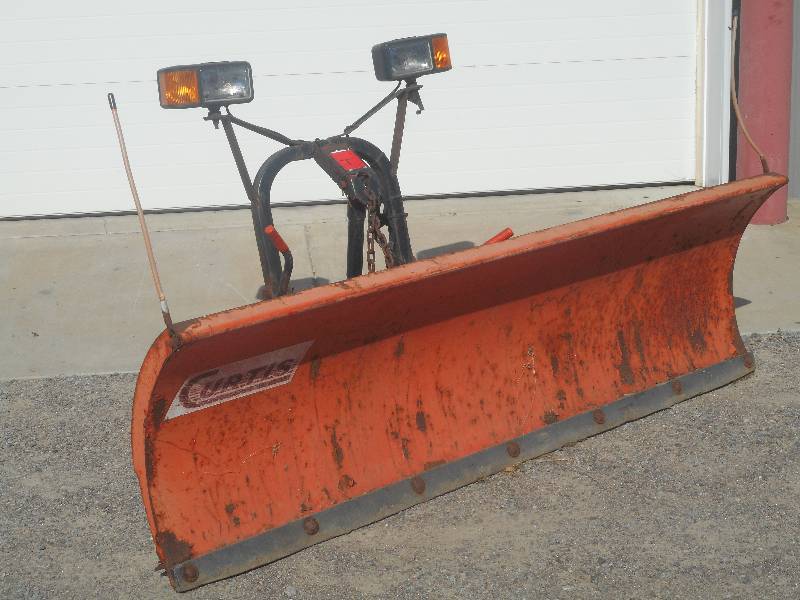 lot 4 image: Curtis 7.5ft Hydraulic Snow Plow, P...