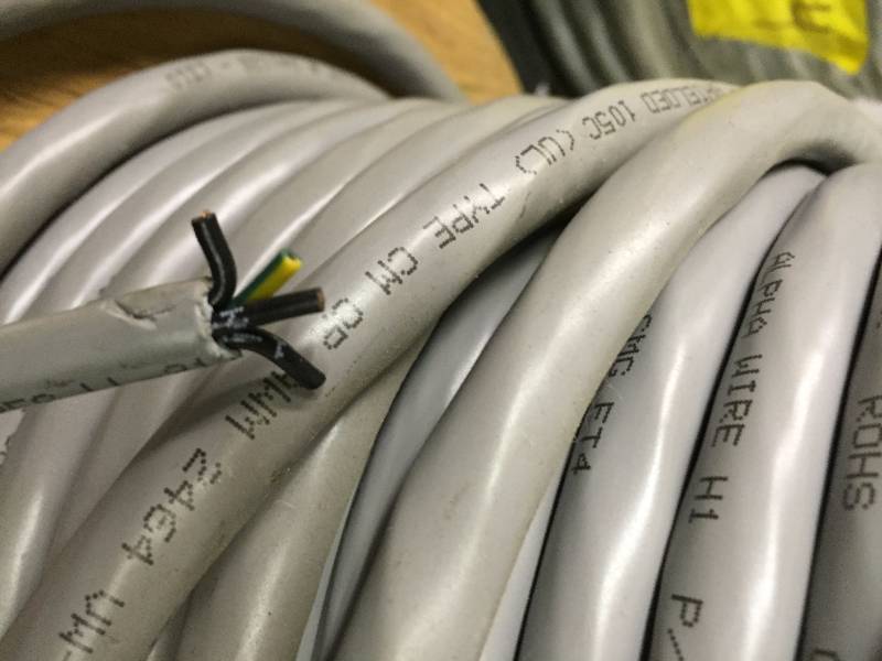 SPOOLS OF APPLIANCE WIRING, DIFFERENT SIZES