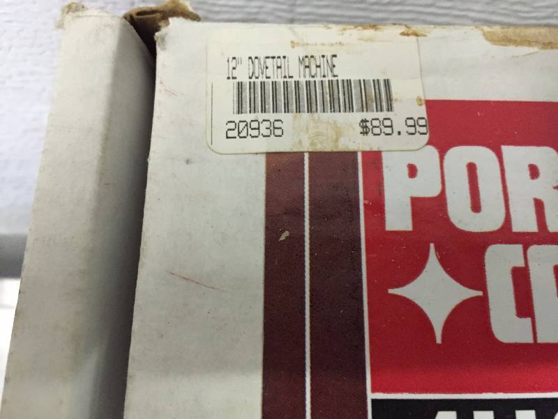 PORTER CABLE DOVE TAIL MACHINE 12