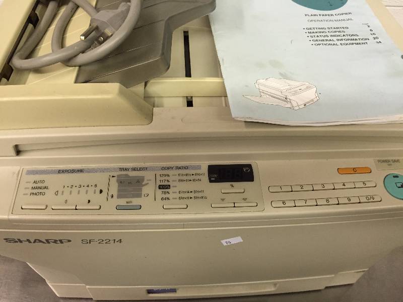 SHARP SF2214 PRINTER COPIER