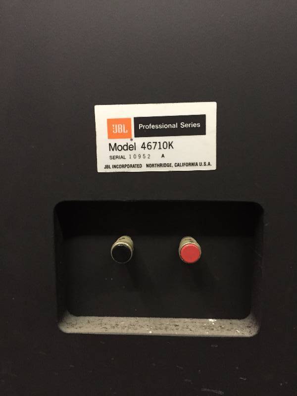 UBL PROFESSIONAL SERIES SPEAKER MODEL 46710K