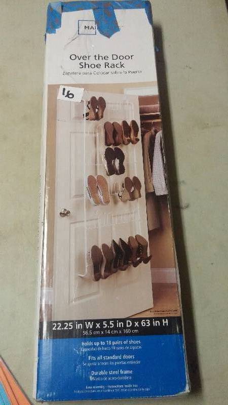 Over the door shoe rack
