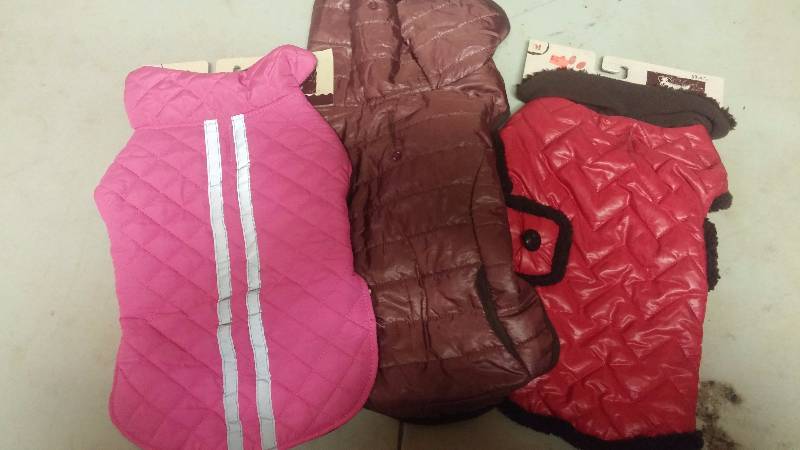 3 Medium Size Dog Coats