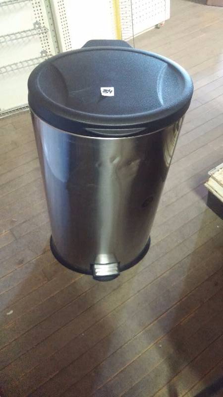 Stainless steel garbage can