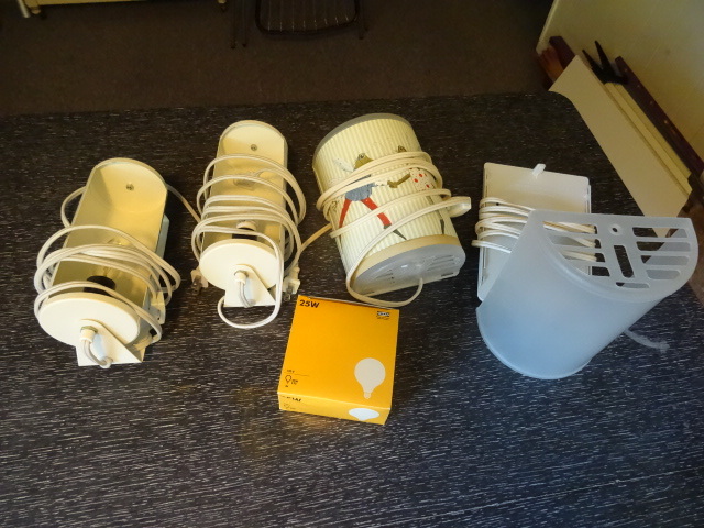 4 ikea wall lights