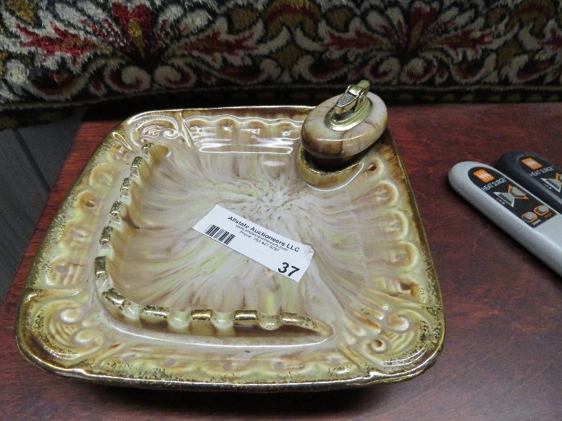Matching Ashtray and Lighter