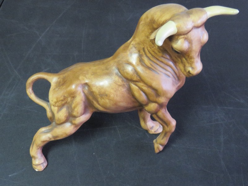 Ceramic Bull Figurine