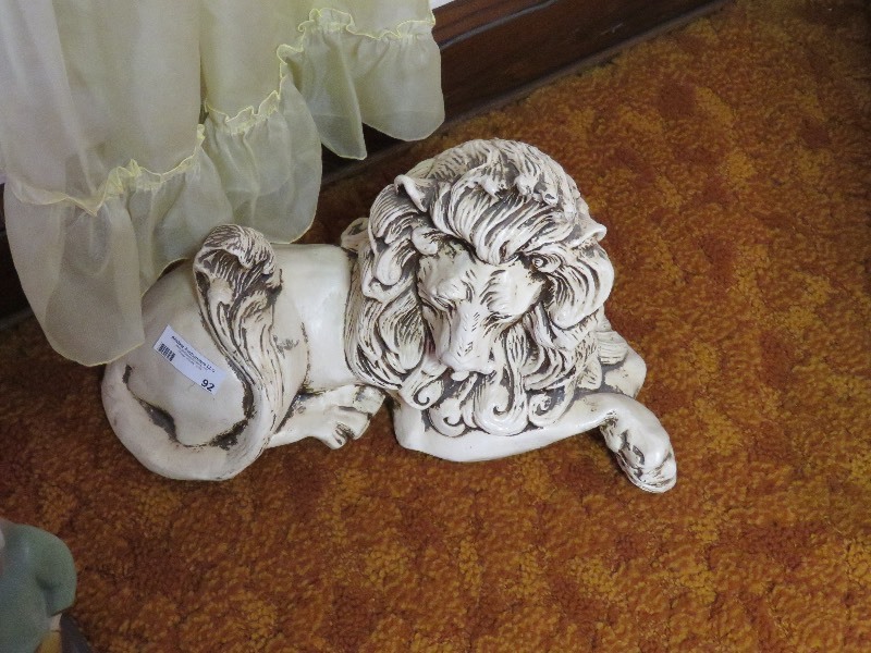 Ceramic Lion Statue