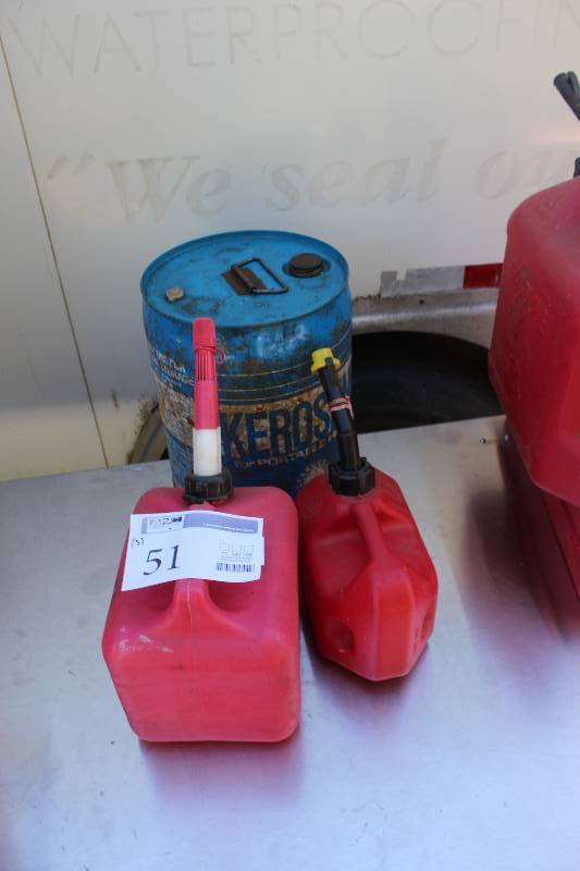 lot 51 image: Lot of (3) Gas Cans