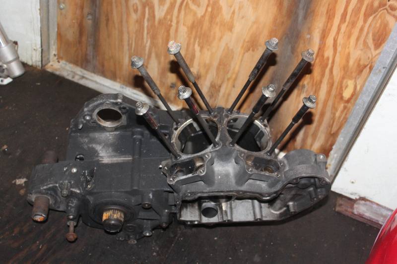 lot 97 image: 2007 Harley Davidson Motorcycle Sportster 1200cc Engine Crankcase wo Transmission