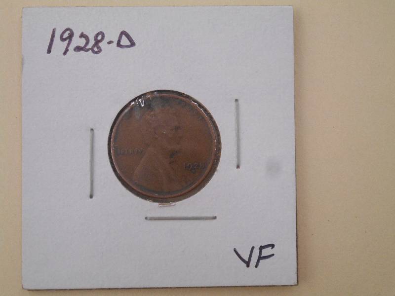 lot 95 image: 1928 D - Lincoln Wheat Cent